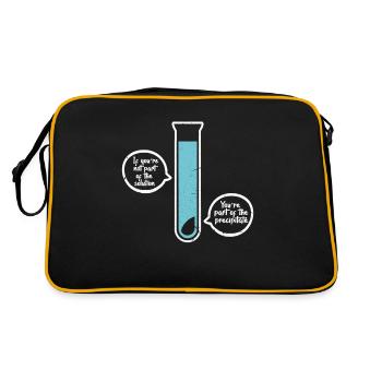 Cadeau de laboratoire de chimie science physique science science - Sac Retro - noir/or - Dos