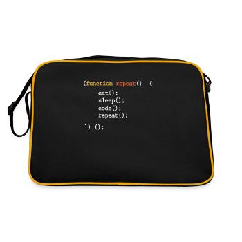 programmer - Retro Bag - black/gold - Back
