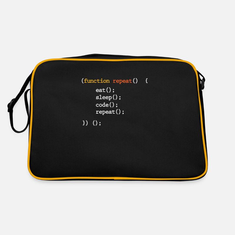programmer - Retro Bag - black/gold