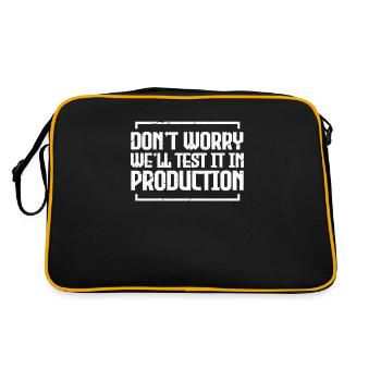 Programmeur code cadeau codeur informatique - Sac Retro - noir/or - Dos