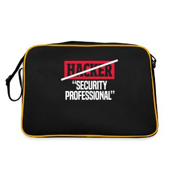 hacker - Retro Bag - black/gold - Back