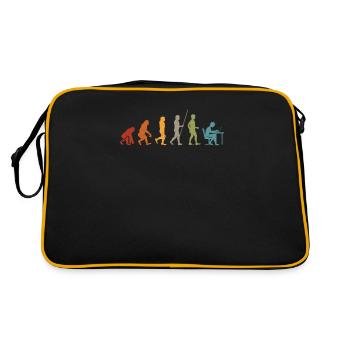 Programmer evolution computer programming - Retro Bag - black/gold - Back