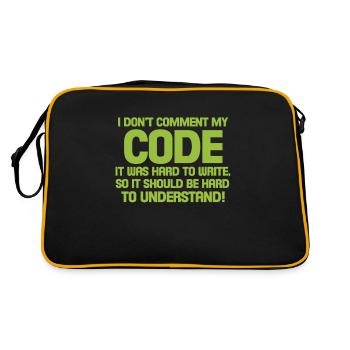programmer - Retro Bag - black/gold - Back