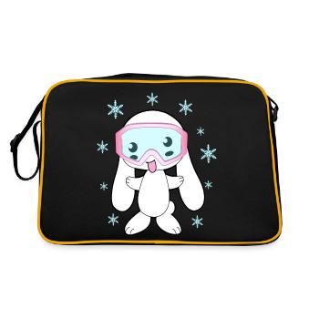 Skiing Bunny Skiing Skiing Apres Skiing - Retro Bag - black/gold - Back