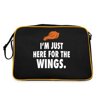 Ailes de poulet poulet poulet poulet frit - Sac Retro - noir/or - Dos