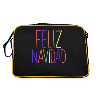 Feliz Navidad a commencé à partir des années 80 - Sac Retro - noir/or - Dos