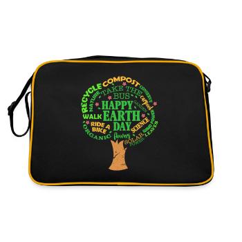 Jour de la Terre - Sac Retro - noir/or - Dos