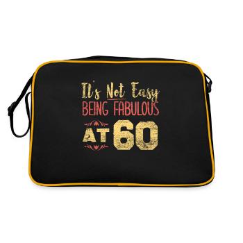 60e anniversaire - Sac Retro - noir/or - Dos