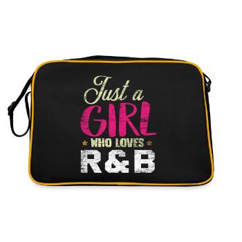 R & B music girl - Retro Bag - black/gold - Back