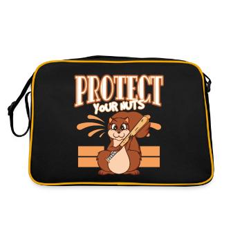 Protégez vos noix - Sac Retro - noir/or - Dos