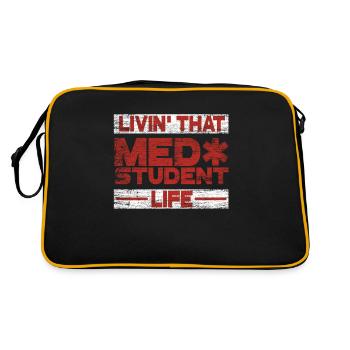 Étudiant en médecine - Sac Retro - noir/or - Dos