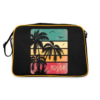 Aruba - Retro Bag - black/gold - Back