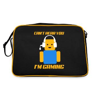 Gaming Roblox Gamer gamble computer game gift - Retro Bag - black/gold - Back