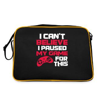 Gaming - Sac Retro - noir/or - Dos