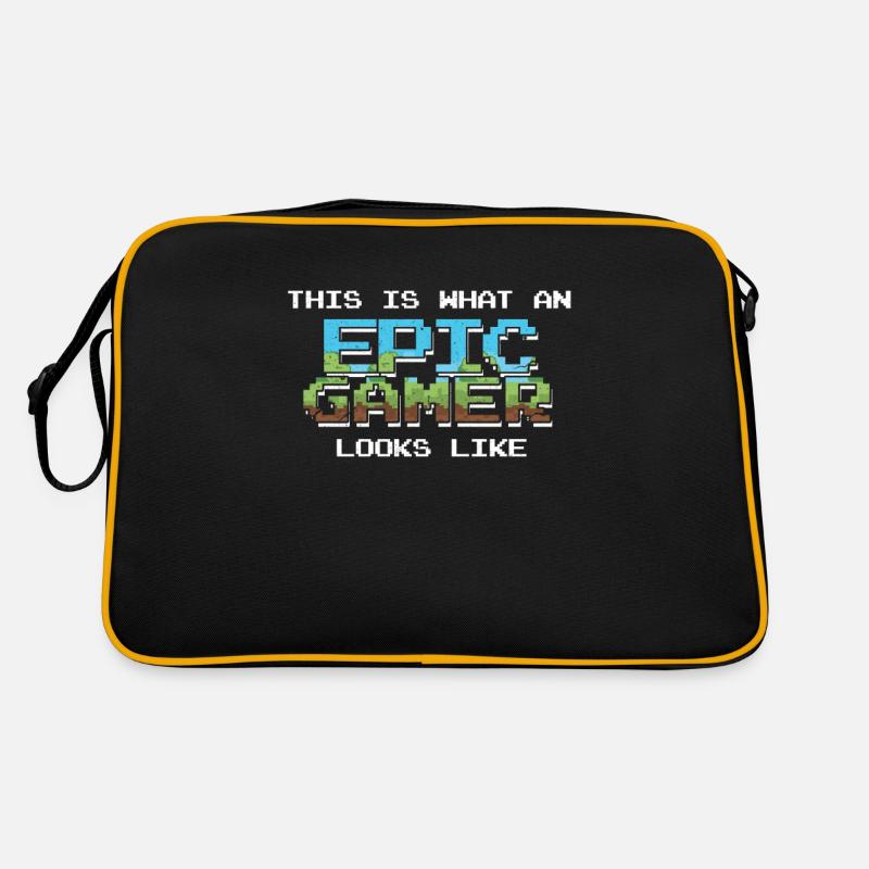Gaming Gamer Zocken Computer Spiel Geschenk Retro Tasche