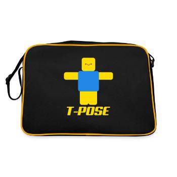 Gaming Roblox Gamer gamble computer game gift - Retro Bag - black/gold - Back
