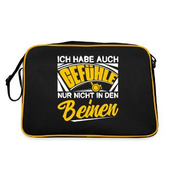 Querschnittsgelähmt Rollstuhl - Retro Tasche - Schwarz/Gold - Hinten