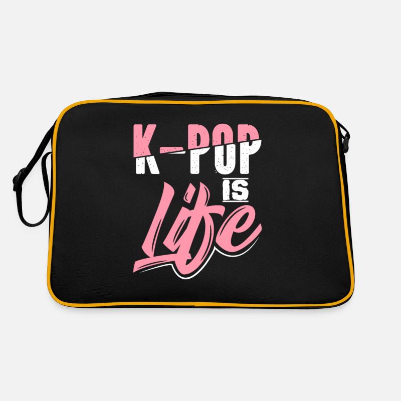 K-Pop - Sac Retro - noir/or