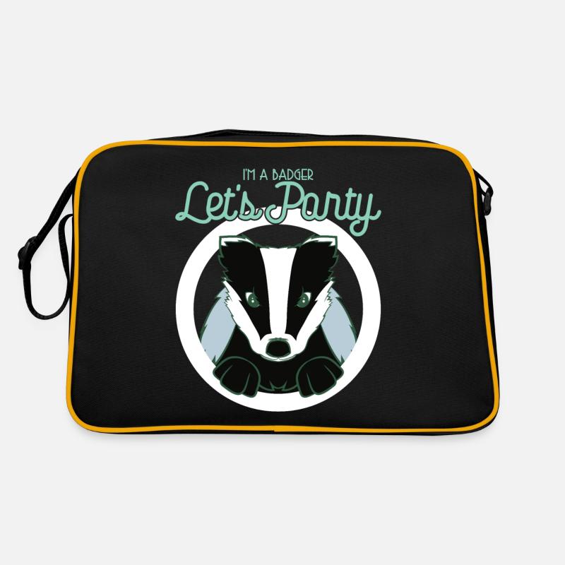 I'm a badger let's party Retro Bag
