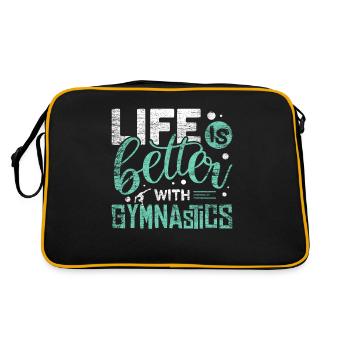do gymnastics - Retro Bag - black/gold - Back