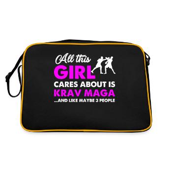 Krav Maga contact sport combat arts martiaux cadeau - Sac Retro - noir/or - Dos