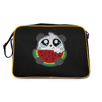 Melon pastèque doux Panda - Sac Retro - noir/or - Dos
