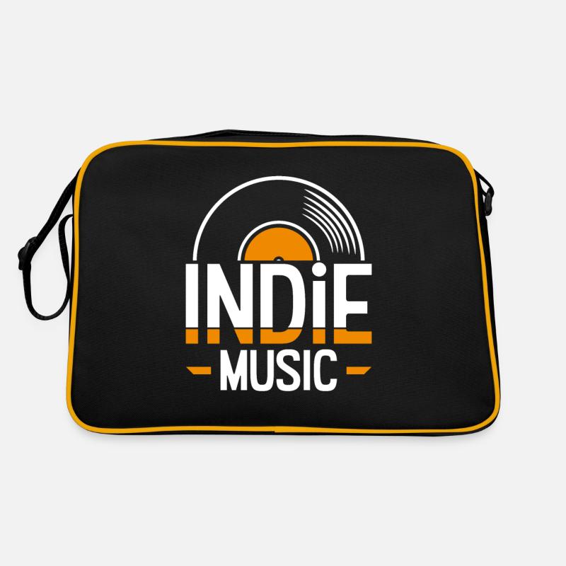 Indie music - Retro Bag - black/gold