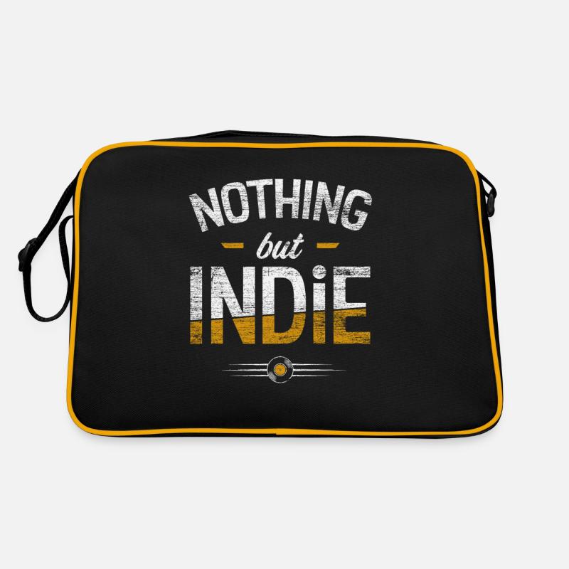 Indie music rock - Retro Bag - black/gold