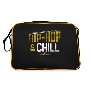 Hip Hop - Retro Tasche - Schwarz/Gold - Hinten
