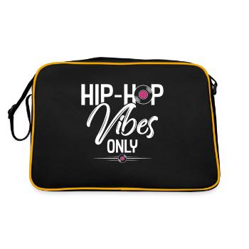 Hip Hop - Retro Tasche - Schwarz/Gold - Hinten