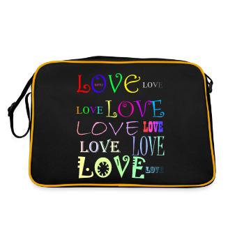 L'amour - Sac Retro - noir/or - Dos