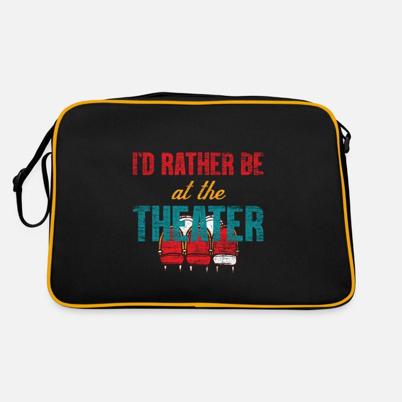 Theater - Retro Tasche - Schwarz/Gold