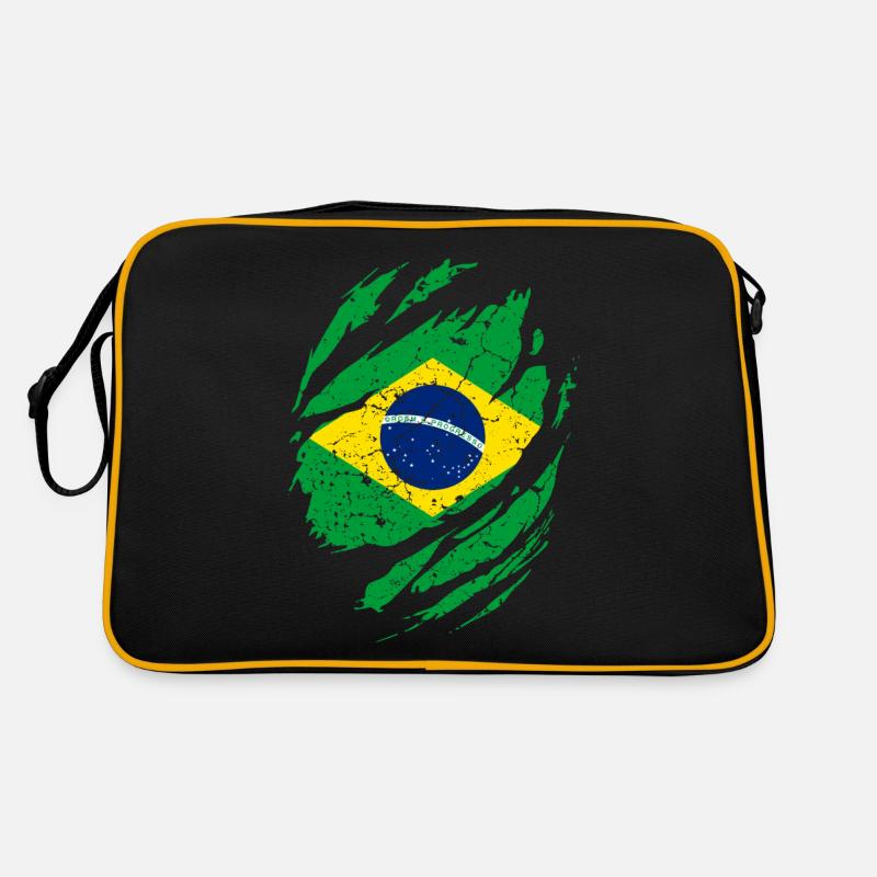 Le drapeau du Brésil Sac Retro