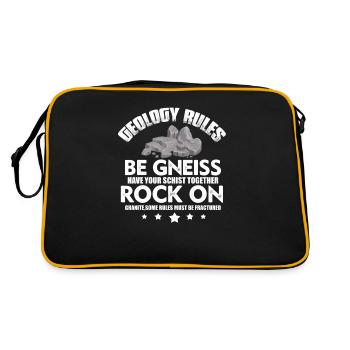 Géologie - Sac Retro - noir/or - Dos