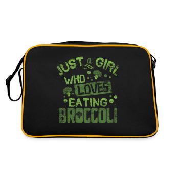 brocoli - Sac Retro - noir/or - Dos