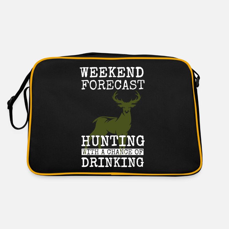Jagen Jäger Förster Hirsch Geschenk Geschenkidee Retro Tasche