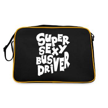 Busfahrer - Retro Tasche - Schwarz/Gold - Hinten
