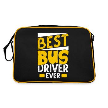 Busfahrer - Retro Tasche - Schwarz/Gold - Hinten