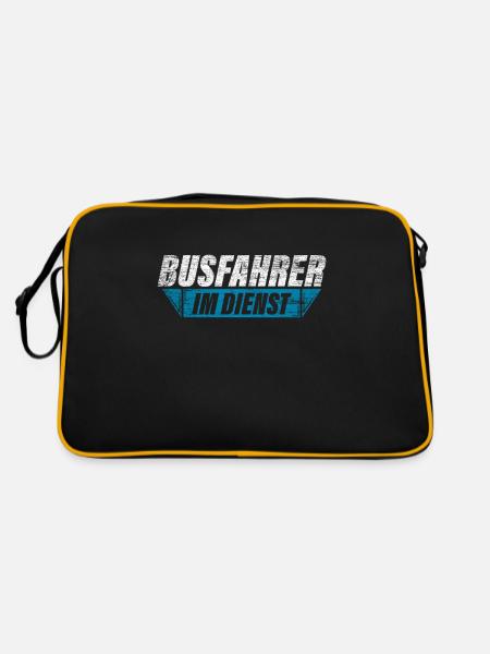 Busfahrer - Retro Tasche - Schwarz/Gold