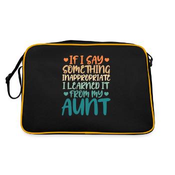 Tante neveu nièce - Sac Retro - noir/or - Dos