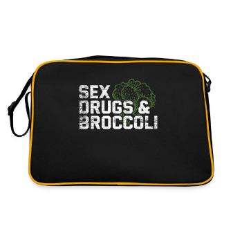 brocoli - Sac Retro - noir/or - Dos