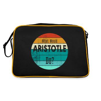 what would aristotle do - Retro Bag - black/gold - Back
