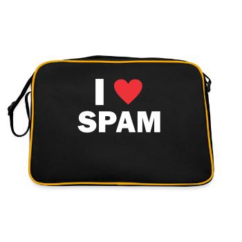 Spam mail email cadeau d'anniversaire - Sac Retro - noir/or - Dos