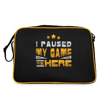 Gaming - Sac Retro - noir/or - Dos