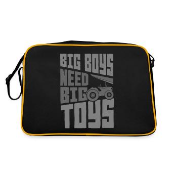 Traktor - Retro Tasche - Schwarz/Gold - Hinten