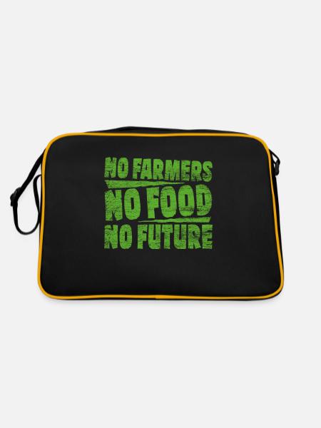 tracteur - Sac Retro - noir/or