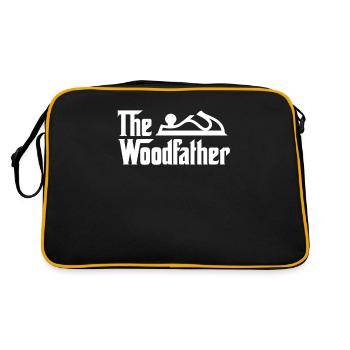 Charpentier charpentier charpentier bois artisan - Sac Retro - noir/or - Dos