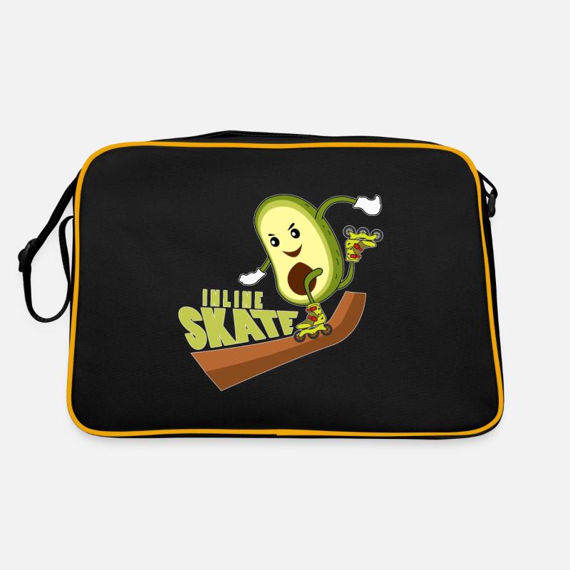 inline skates, inline skate Shirt, Retro Tasche