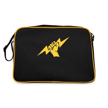 Electrician electricity electrics artisan gift - Retro Bag - black/gold - Back