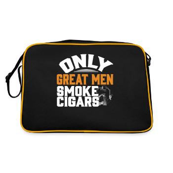 Zigarren - Retro Tasche - Schwarz/Gold - Hinten